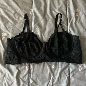Torrid Size 2 Black Lace Longline Bralette